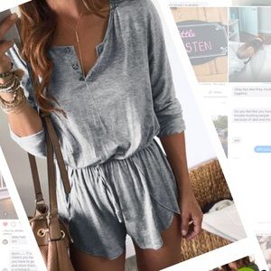 Fri Girl Grey Casual Romper